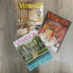 Veranda Magazine 3 issues - Jul Aug 2017 , Nov Dec 2017 , Sept Oct 2018
